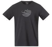 Bergans Nordmarka Organic Cotton Print Tee Men dark shadow grey/dark shadow grey sunset (25618) S