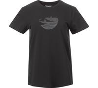 Bergans Nordmarka Organic Cotton Print Tee Women dark shadow grey/dark shadow grey sunset (25618) S