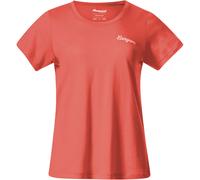 Bergans Women's Rabot Emblem Wool Tee Peachy Red M