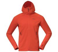 Bergans - Rabot Merino Tech Midlayer Hoodie - Merinojacke, Gr. M, rot (Lava)