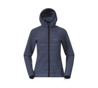 Bergans Damen Vaagaa Merino Terry Hoodie Jacke, granite blue, M