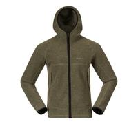 Bergans - Vaagaa Merino Terry Midlayer Hoodie Men - green mud - Größe M - Jacke mit Merinowolle