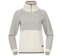 Bergans Women's Alvdal Wool Half Zip Vanilla White/Solid Dark Grey L