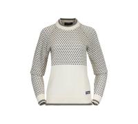 Bergans W Alvdal Wool Jumper Damen Pullover - Vanilla White - Solid Dark Grey