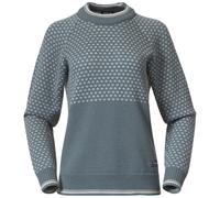 Bergans W Alvdal Wool Jumper, Grey Sage - Vanilla White / XS, Damen Pullover