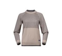 Bergans W Alvdal Wool Jumper, Sandstone - Navy Blue / XL, Damen Pullover