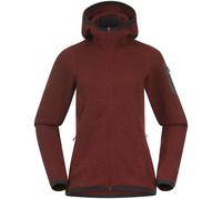 Bergans W Kamphaug Knitted Hoodie Damen Jacke - Chianti Red - XL