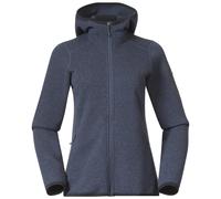 Bergans W Kamphaug Knitted Hoodie Damen Jacke - Granite Blue - XL