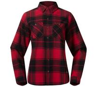 Bergans W Nordmarka Flannel Shirt Damen Hemden - Red - Black Check