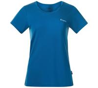 Bergans W Rabot Emblem Wool Tee, Dark Aqua Lagoon / S, Damen Kurzarmshirt