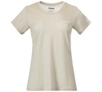 Bergans W Rabot Emblem Wool Tee, Peachy Red / M, Damen Kurzarmshirt
