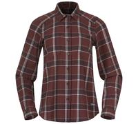 Bergans W Tovdal Shirt, Amarone Red - Dark Shadow Grey Check / M, Damen Outerwear