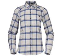 Bergans W Tovdal Shirt, Chalk Sand - Riviera Blue Check / XS, Damen Outerwear