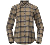 Bergans W Tovdal Shirt, Warm Sand - Navy Blue Check / M, Damen Outerwear