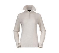 Bergans W Ulriken Merino Jumper Damen Midlayer - Vanilla White - S