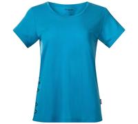 Bergans W Vaagaa Adventure Merino Tee, Aqua Lagoon - Granite Blue Mgv / L, Damen Kurzarmshirt