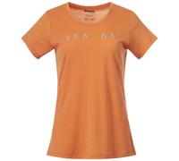 Bergans W Vaagaa Explore Merino Tee, Faded Orange - Husky Blue Missing G / M, Damen Kurzarmshirt