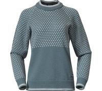 Bergans Women's Alvdal Wool Jumper Grey Sage/Vanilla White XS