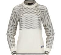 Bergans Women's Alvdal Wool Jumper Vanilla White/Solid Dark Grey M