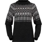 Bergans Women's Nordmarka Merino Jumper Dark Shadow Grey/Vanilla White XS