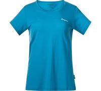 Bergans Women's Rabot Emblem Wool Tee Aqua Lagoon L