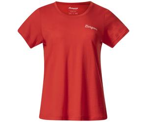 Bergans Women's Rabot Emblem Wool Tee Fire Red XS