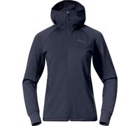 Bergans Women's Rabot Merino Tech Midlayer Hoodie Navy Blue M
