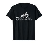 Berge Herz Alpenherz Gebirge Alpen Trekking - BERGKRAXLERIN T-Shirt