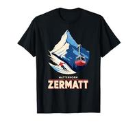 Berge Schweiz Zermatt Matterhorn Winter Ski Geschenkidee T-Shirt