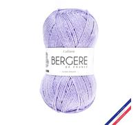 Bergère de France - CALINOU - Wolle zum stricken und häkeln (50g) - 25% Merinowolle - 5 mm - Ideal für die Babyausstattung - Violett (PARME)