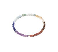 BERGERLIN Chakra Armband echt mit facettierten Perlen und Verschluss aus Gold - Größe XS-S