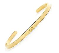 BERGERLIN Infinity Armreif - Unendlichkeit Armband aus Edelstahl in Gold