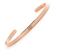 BERGERLIN Infinity Armreif - Unendlichkeit Armband aus Edelstahl in Rose Gold