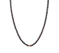 BERGERLIN Obsidian Halskette schwarz - schwarze Kette - Gold - XS-S