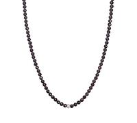 BERGERLIN Obsidian Halskette schwarz - schwarze Kette - Silber - XS-S