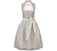 Bergfeuer Damen Claire Midi Midi Dirndl, Taupe, 44