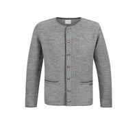 Bergfeuer Herren Trachtenjanker Castello Strickjacke, Hellgrau, 54 EU