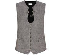 Bergfeuer Stockerpoint Herren Trachtenweste Bennet I Größen 44-60 I Traditionelle & hochwertige Weste mit verstellbarem Riegel I Perfekt für Trachten & Festlichkeiten