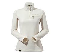 Berghaus Damen Prism 2.0 Micro Half Zip Fleece, zusätzliche Wärme, schmeichelnder Stil, langlebig, Weiß, 38 EU