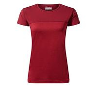 Berghaus Damen Voyager Kurzärmeliges Tech T-Shirt Base Layer, Rot, 40 EU
