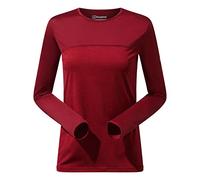 Berghaus Damen Voyager Langärmeliges Tech T-Shirt Base Layer, Rot, 44 EU