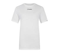 Berghaus Dolomites Mountain Kurzarm-T-Shirt für Damen im Boyfriend-Stil, Weiß, XS