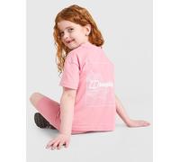 Berghaus Girls' Full Box Logo T-Shirt/Shorts Set Children, Rosa - 3-4Y