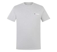 Berghaus Herren T-Shirt Class Logo Tee – 100% Baumwolle, grau-meliert (BCI) – Gr. S