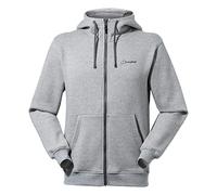 Berghaus Herren Hoodie mit Logo und durchgehendem Reißverschluss | Zusätzliche Wärme | Besonders bequem Midlayer, Grau-Meliert (BCI), 3XL