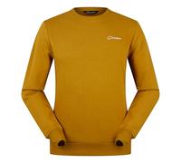 Berghaus Herren Sweatshirt mit Logo und Rundhalsausschnitt | Zusätzliche Wärme | Besonders bequem Midlayer, Lehmboden, 3XL