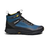Berghaus Herren Vc22 Multisport Gore-tex Mid-Ankle Walking Hiking Boots | Durable | Waterproof | Breathable | Vibram Stiefel, Jet Black Hale Navy Corn Husk, 46.5 EU