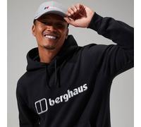Berghaus Herren Logo Pullover Hoodie, zusätzliche Wärme, extra bequem, Schwarz, XL