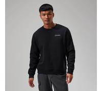 Berghaus Herren Sweatshirt Logo Fleece Crew Neck – Zusätzliche Wärme, extra bequem – Schwarz L