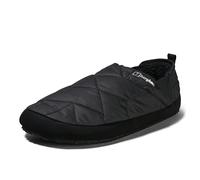 Berghaus Unisex Bothy Slipper 2.0 mit warmem Fleece-Futter Hausschuhe, Tiefschwarz/Grey Pinstripe, 3-4